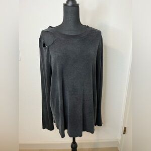 White Birch Suede Like Top Size L